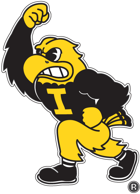 Iowa Hawkeyes 2002-Pres Mascot Logo iron on paper